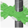 Duco DucoFlex plenum - 6x ovaal - 2xØ200mm - 0000-7051 foto