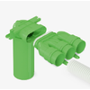 Duco DucoFlex ventielaansluitstuk Ø125mm - haaks - lang - ovaal - 0000-7059 foto