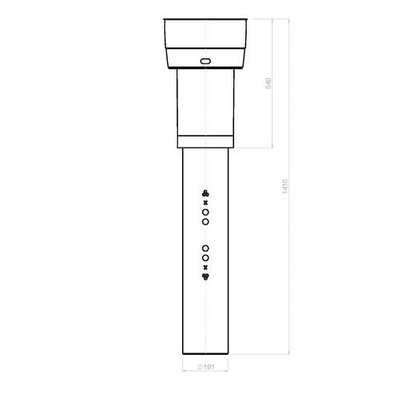 Burgerhout EasyAir Ø160mm dakdoorvoer WTW - EPS geïsoleerd zwart - 400480632