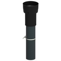Burgerhout EasyAir Ø180.200mm dakdoorvoer WTW - EPS geïsoleerd zwart - 400480634 1