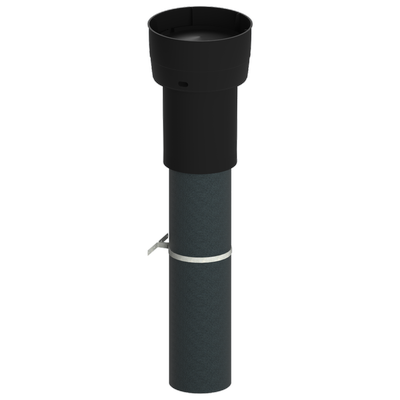Burgerhout EasyAir Ø180/200mm dakdoorvoer WTW - EPS geïsoleerd zwart - 400480634