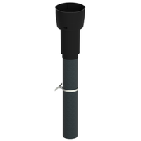 Burgerhout EasyAir Ø125mm dakdoorvoer WTW - EPS geïsoleerd zwart - 400480630 1