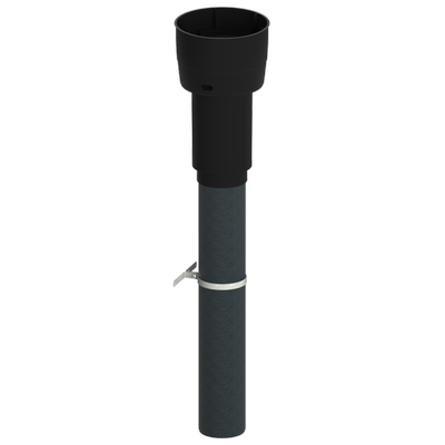 Burgerhout EasyAir Ø125mm dakdoorvoer WTW - EPS geïsoleerd zwart - 400480630 1