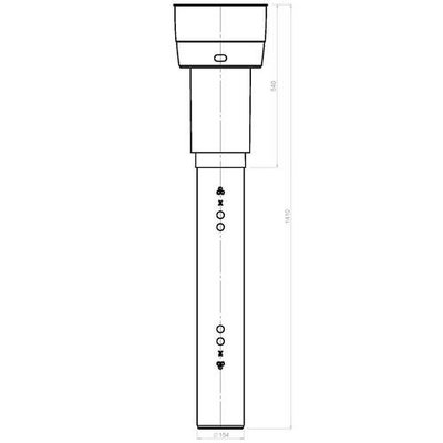 Burgerhout EasyAir Ø125mm dakdoorvoer WTW - EPS geïsoleerd zwart - 400480630 2