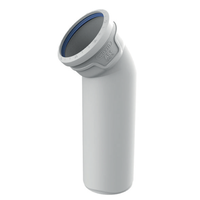 wavin as-verlengde bocht-45graden-110mm-3461311004