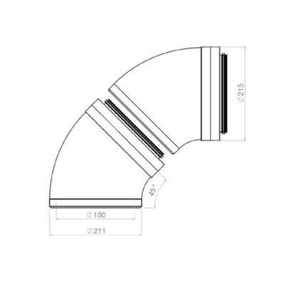 Maatschets DucoFlex-Star-Isobocht-90gr-met-koppelstuk-D200-0000-4906